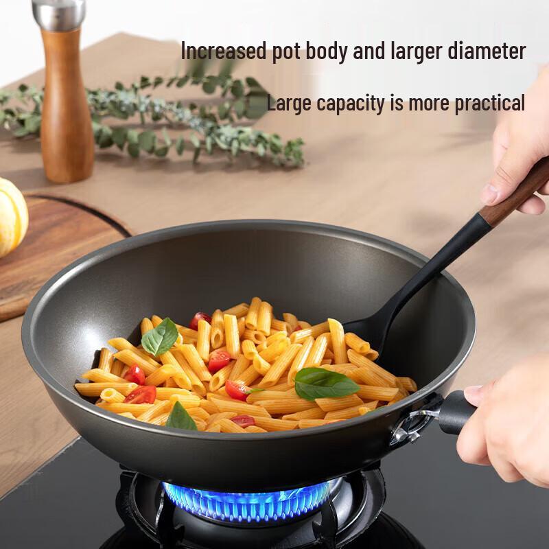 Chu Da Huang 32cm Non-stick Flat Bottom Wok