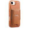 CASENEO For iPhone 16e Case with Foldable Kickstand TPU PU Leather PC Card Bag Magnetic Phone Cover  Compatible with MagSafe