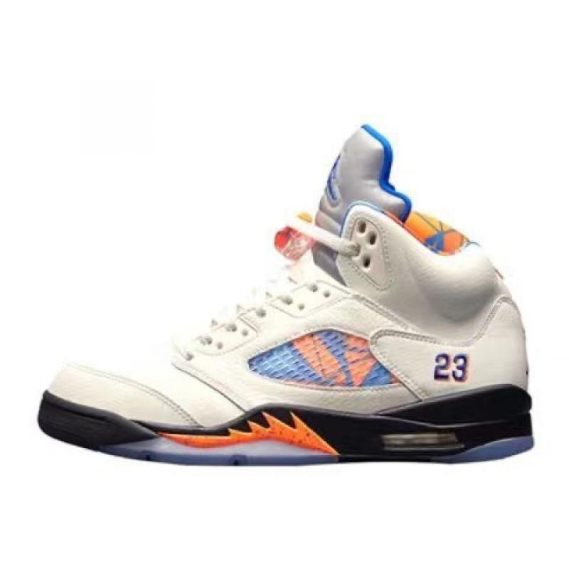 Men Women Basketball Shoes AJ5 Style Mid Top Sneakers With Air Cushion Rubber Sole Running Court Outdoor