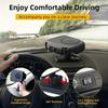 24V Car Heater and Defroster — Rapid Heating/Cooling Compact Handheld Design for Compact Cars Year-Round Safe Window Defroster