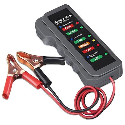 Mini 12V Car Battery Tester - 12 Volt Batteries Check, Vehicle Alternator Test, Diagnostic Tool for Automobile and Motorcycle
