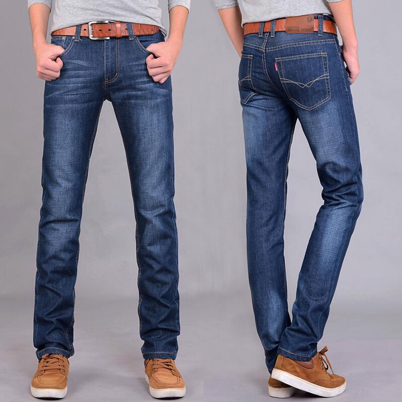 Men's High-Waist Wear-Resistant Straight Leg Casual Jeans