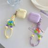 Beaded Leather Rope Is Suitable for Apple AirPods 1 Earphone Protective Case Pro1 Earphone Case 1st Generation Silicone Soft Case