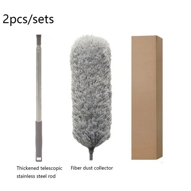 Multifunctional Microfibre Brush Gap MopTelescopic Washable Duster Long Extendable 250 Cm for Spider Web Remover Dust Cleaning