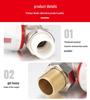 Brass PPR Straight Thermostatic Radiator Angle Valve for Floor Heating
