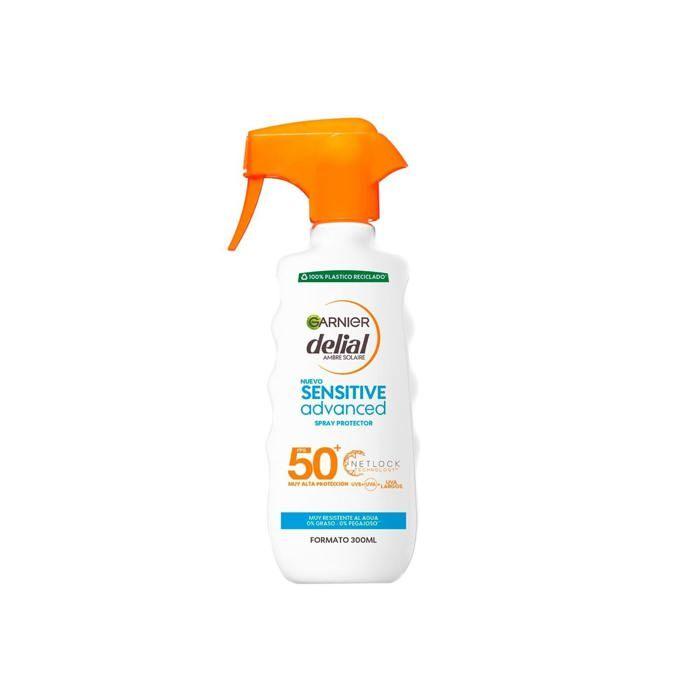 Protection solaire corps - Delial - Sensitive Advanced Spray - SPF50 - 270 ml - Peau sensible