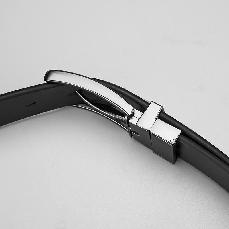 Rotatable Pin Buckle Double-Sided Belt Body Can Be Used Men'S Leather Belt, High-End Urban Leisure Belt Trendy