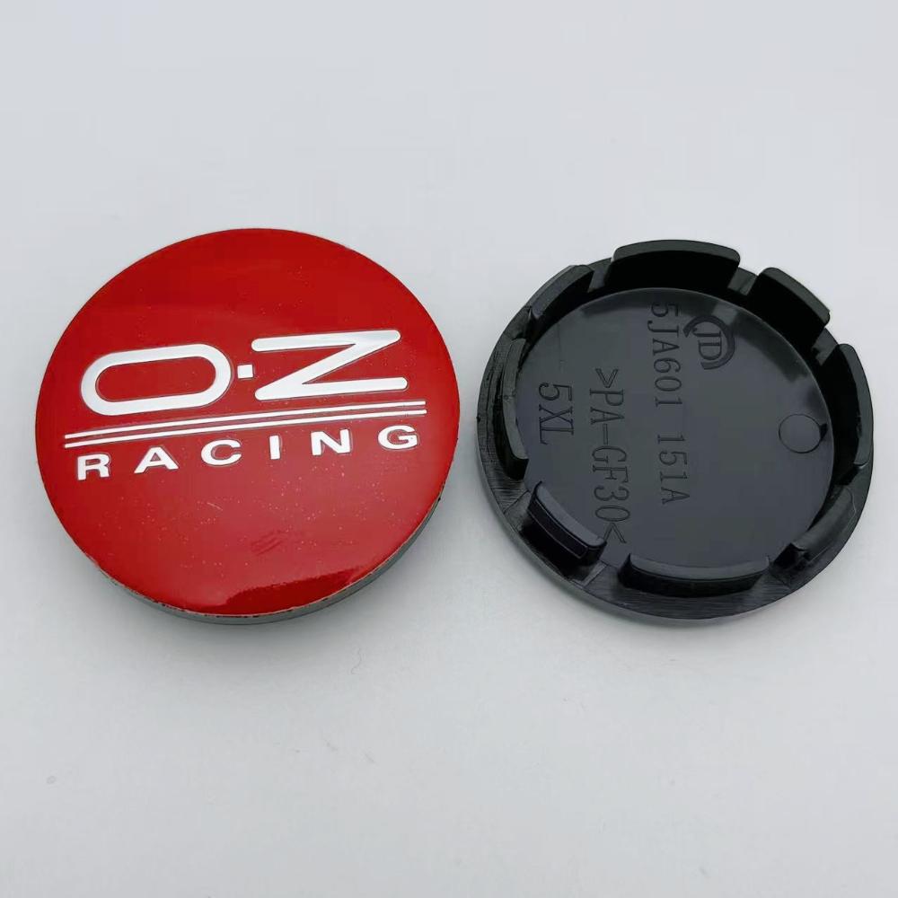4pcs 56MM Car Wheel Center Caps With OZ O.Z Racing Logo Emblem Wheels Hubcaps Auto Hub Rim Cover Replace Car Accessories