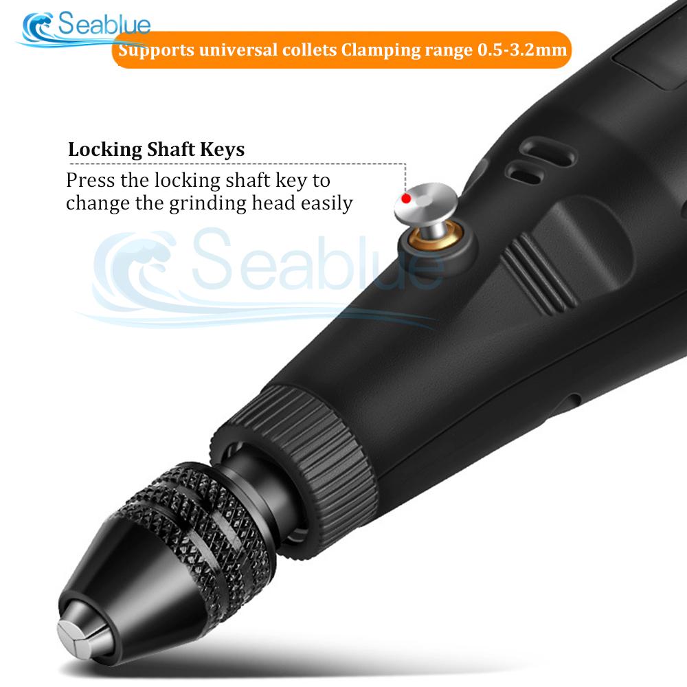 27 In 1 12V 18000r/min Mini Drill Electric Carving Pen Variable Speed Rotary Tools Kit Engraver for Grinding Polishing