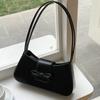 Sweet Bow Shoulder Bag with Zipper Closure Fashion Handbag Retro Everyday Purse Trendy Underarm Bag for Women and Girls
