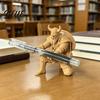 Office Desk Supplies 3D Printed Samurai Pen Holder Kneeling Soldier Stand Warrior Unique Accessories Stationery Organizer Desktop Ornament