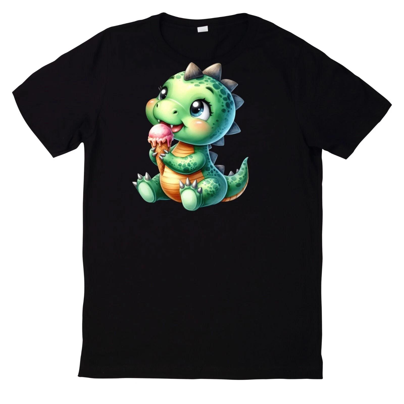 T-Shirt Niedliches Dinosaurier in der Poolparty M