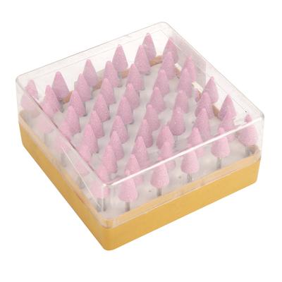 50 Pcs Grinding Bits Ceramic Triangular Cone Aluminum Oxide Grinding Wheel Grinding Head Rotary
