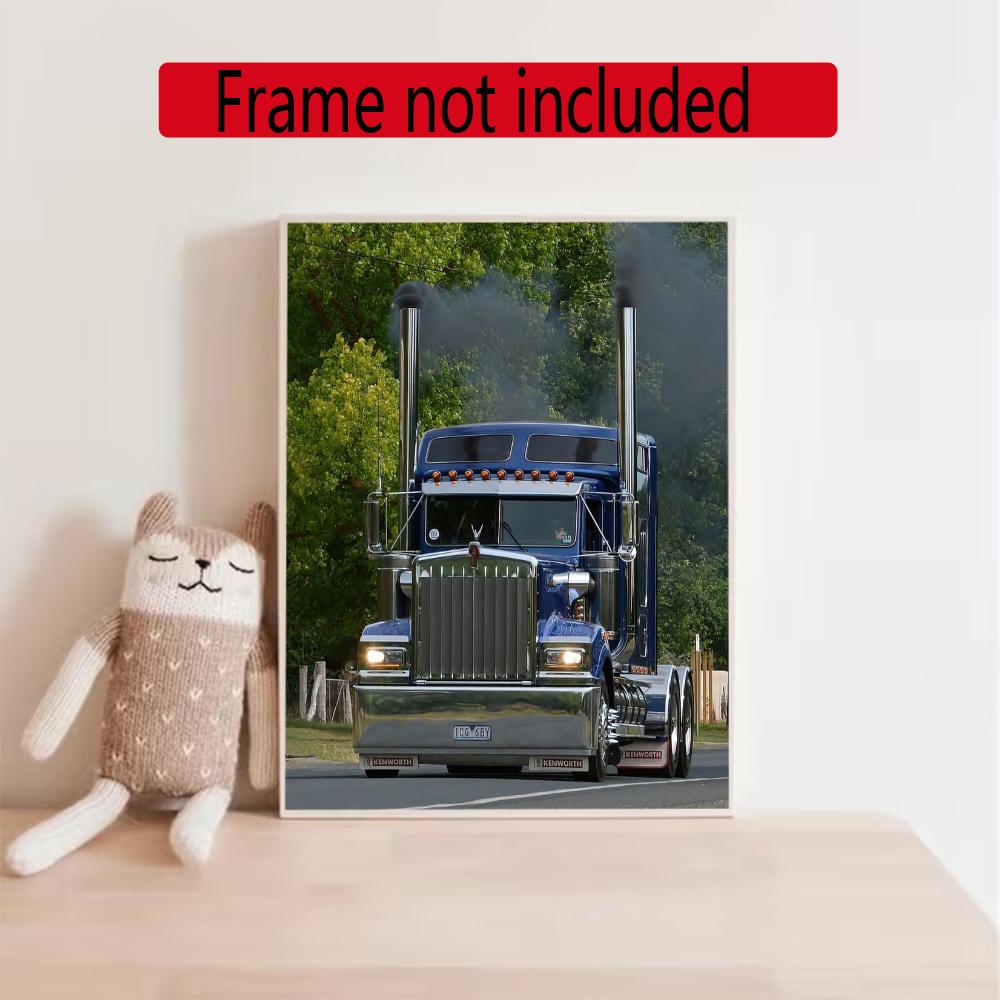 Kenworth 5D Diy Diamond Painting Round Diamond Diy Frameless Holiday Artwork Suitable For Home Office Wall Decoration