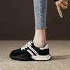 Women's Sports Shoes 2025 New Fashion Comfortable Sneakers Non Slip Lace Up Flat Platform Height Increase Vulcanized Shoes