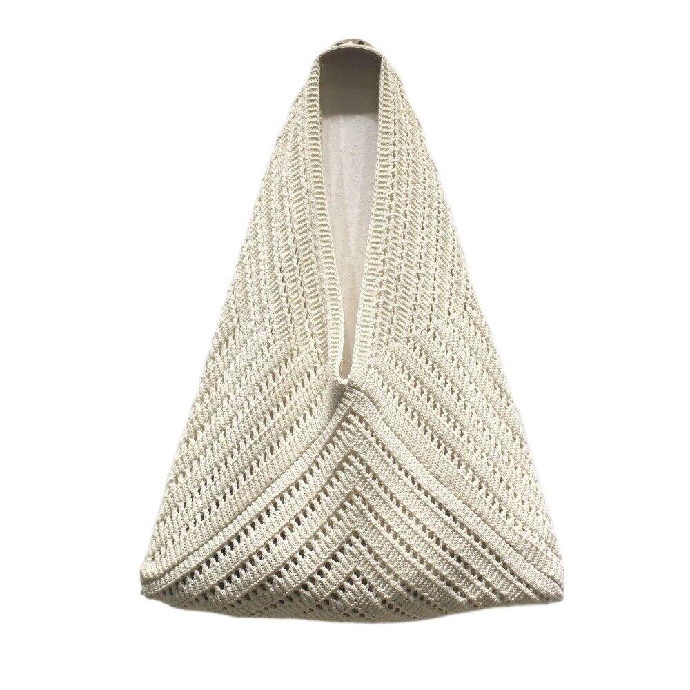 Fashion Polyester Crochet Shoulder Bags Large Capacity Handmade Tote Bag Vintage Hollow Out Handbag Girls