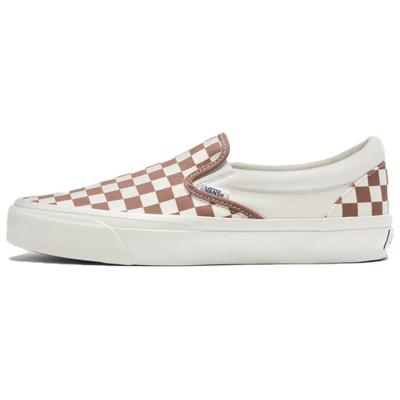 Premium Slip-On 98 Rutemønster - Kaffebrun Unisex Sneakers VN000CSECFF
