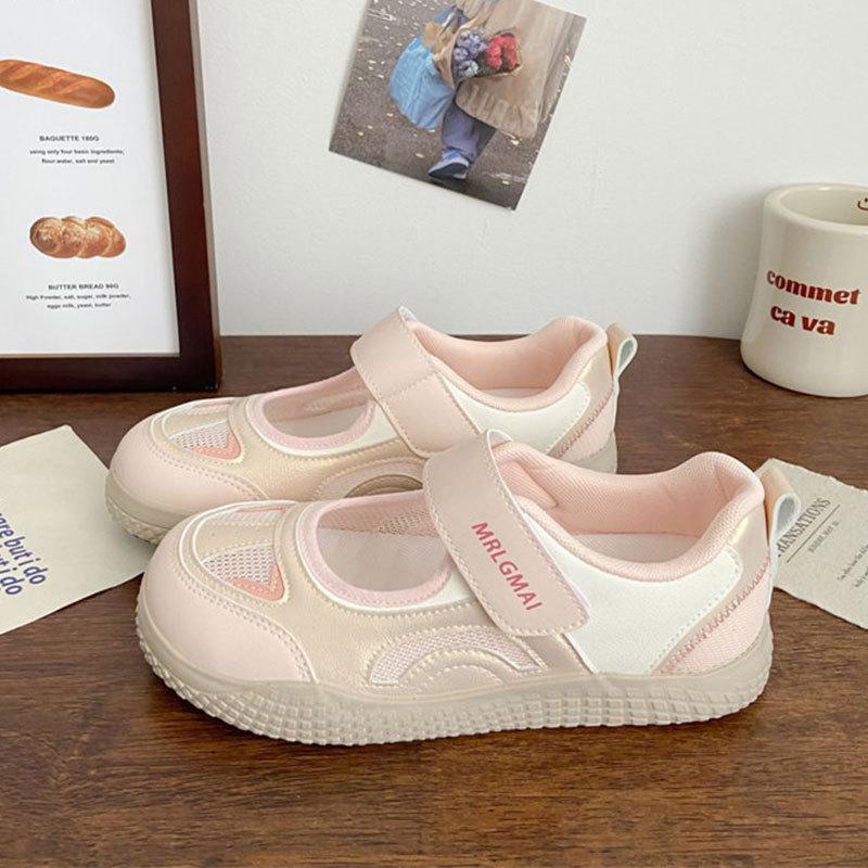 Ugly Cute Shoes Hollow Board Shoes Women's Summer New Chic Niche Velcro Versatile Breathable