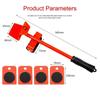 Furniture Mover Tool Set Heavy Stuffs Mover Roller with Wheel Bar Moving Device Lifting Helper Furniture Moving Transport Tools