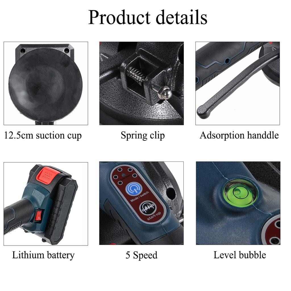 12V/24V Elektrische Fliesenmaschine Vibratoren Hohe Leistung Akku-Fliesenvibratoren Automatisches Bodenfliesen Fliesenwerkzeug