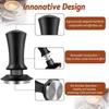 Custom Logo 51 53 58mm Espresso Elastic Force Coffee Tamper Calibrated Coffee Tamper Tool with Spring Loaded Hand Tamper
