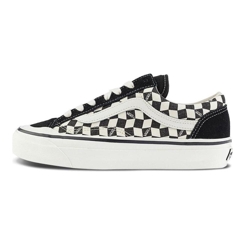 Vans Old Skool 36 Reissue Daily Versatile Comfort Fashion Low Top Canvas Shoes Unisex Black White VN000MT6BPQ