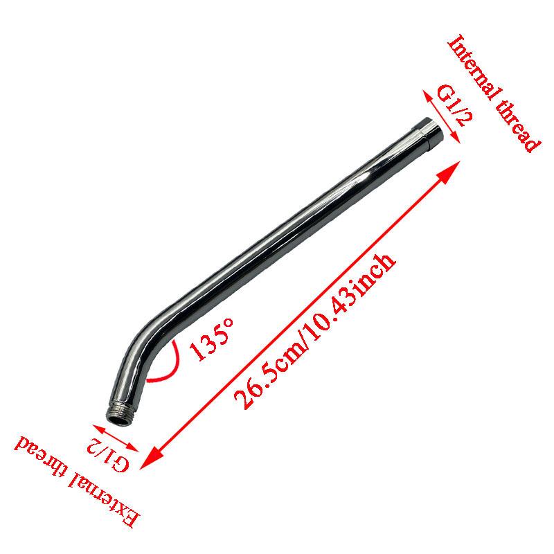 Angle 135 degree Shower Head Elbow Adapter Shower Arm Extension Hand Shower Top Spray Connector Pipe