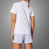 Adidas Climacool Own The Run Comfortable Striped Breathable Crew Neck Short Sleeve T-Shirt Women T-Shirts White JC9889