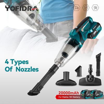 Aspirapolvere elettrico portatile senza fili da 1500 W, strumento di pulizia ricaricabile per casa, auto, peli di animali domestici, per batteria Makita da 18 V