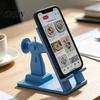 Retro Mini Sewing Machine Stand Phone Stand, Vintage Desk Holder for Cell Phone, 3D Printed Hands-Free Tutorials, Unique Gift Crafters Anti-fall