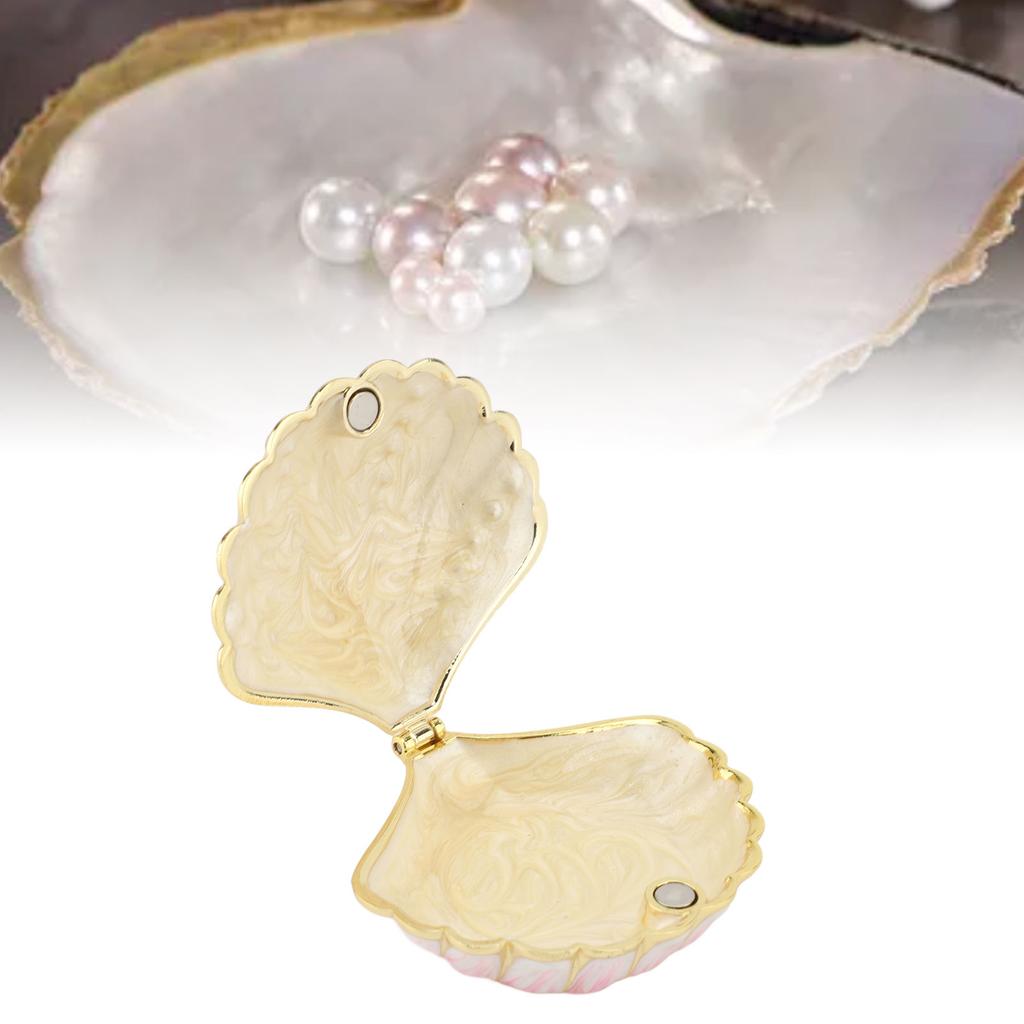 Trinket Box Metal Sea  Figurine with Rhinestone Decor Jewelry Display Holder for Ear s   Necklace