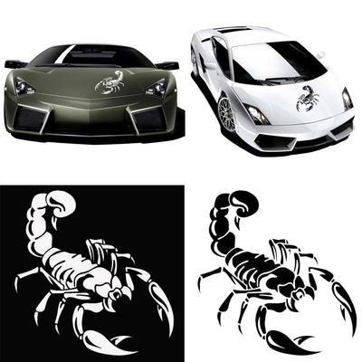 Elegante scorpione riflettente per auto, carrozzeria, cofano, finestrini, adesivi, decorazioni, adesivi per auto