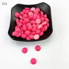 6-12mm Semi Circular Acrylic Flatback Plastic Beads Matte Multi-color Customizable Color Clothing Accessories Beads