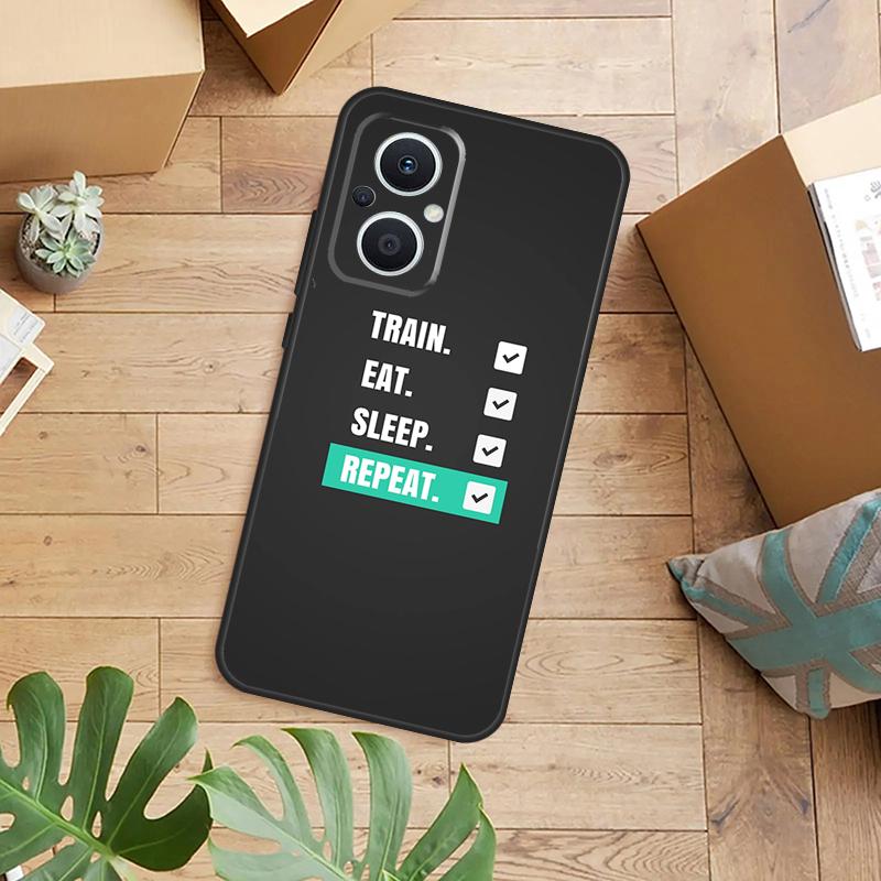 Gym Fitness Bodybuilding Phone Case For OPPO Reno 14 12 11 13 F 10 Pro 8T 7 8 Lite OPPO Find X8 X6 X5 X9 Pro Cover
