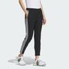 Adidas Aeroready 3-Stripes 7/8 Pants Color Block Golf Knitted Sports Pants Women Pants Black IK9790