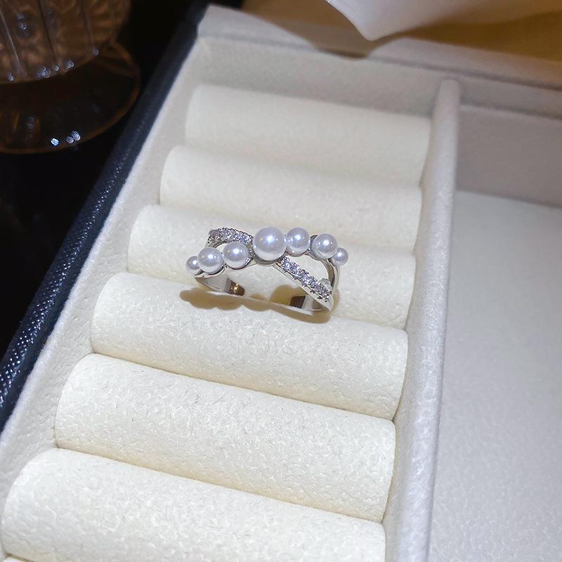 Zirconia Diamond Geometric Heart Open Ring - Fresh High-end Jewelry for Index Finger
