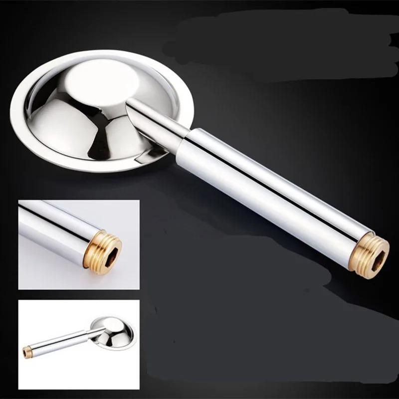 Stainless Steel Shower Head Supercharged Handheld Silicone Water Outlet Round Square Bathroom Shower Head Set