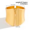 Design Sense Irregular Metal Wide Bracelet Bracelet Exaggerated Punk Glossy Spring Bracelet Female