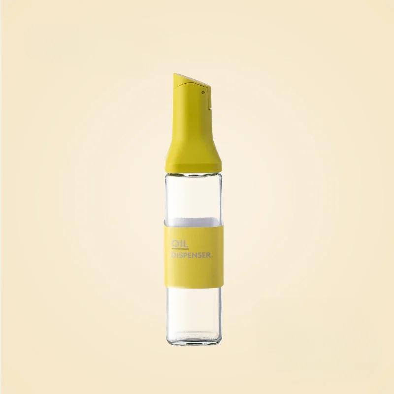 Premium Glass Oil Bottle Leak Proof Kitchen Storage Container for Olive Soy Sauce Liquid No Drip Design