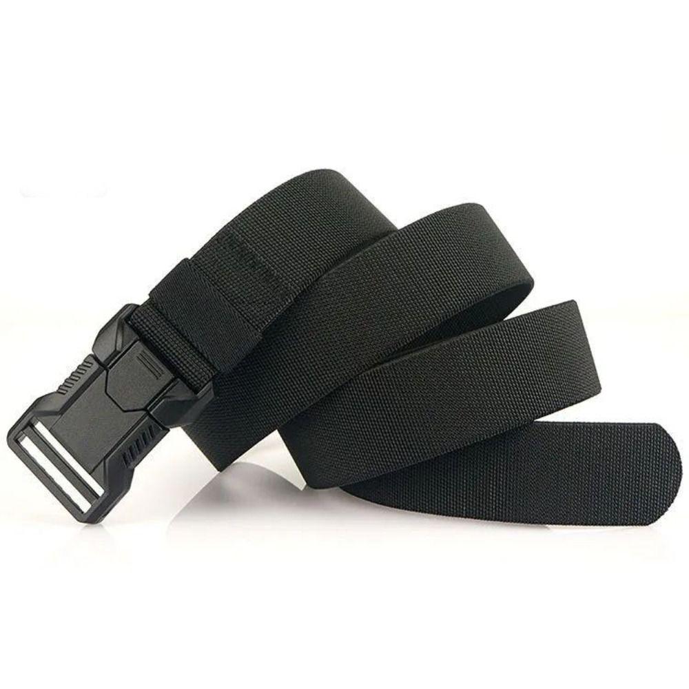Zinc Zinc Alloy Buckle Canvas Belt Adjustable Waist Belts Durable Jeans Waistband Outdoor