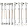 8Pcs Upgrade Metal Pull Rod Steering Pull Rod for WPL MN Feiyu 1 16 RC Car Spare PartsSilver