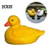 Miniature Duck Ornament for Landscaping Floating Resin Figurine, Realistic Yellow Statue, Simulation Animal Fish Tanks Outdoor Pond, Garden,