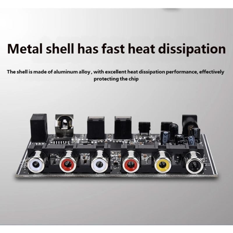 High Accuracy Sound Processor Transforming SPDIF Coaxial Stereo Signals into 5.1 Analog Surround Sound for Enhances Listen