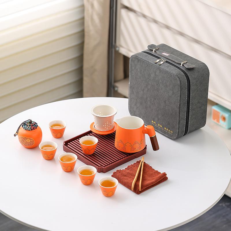 Business Company Gifts To Customers, Employee Travel Tea Set, Insurance Car Enterprise Activities Souvenir