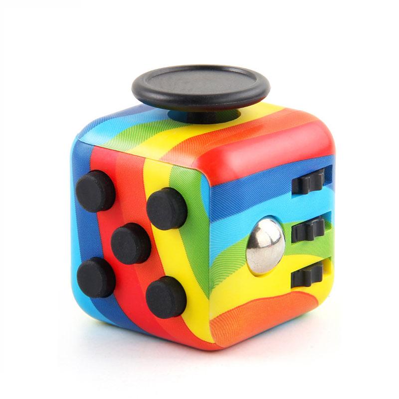 6-In-1 Fidget Cube Antistress Hand Spinner Decompression Toy For Autism Adhd Anxiety Sensory Toys For Stress Relief Toys