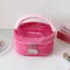 Portable Plush Plush Cosmetic Bag Cosmetic Travel Organizer Makeup Bags Large Capacity Wash Pouch Storage Toiletry Bag Outdoor