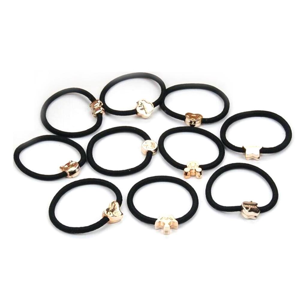 

Черная веревка для волос для девочек, высокоэластичная повязка на голову, аксессуары для волос