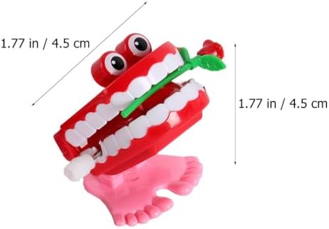 7pcs Wind Up Teeth Toy, Chattering Teeth Dental Care Demonstration Toy, Halloween Decoration, Party Favor for Kids Boys Girls Birthday