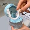 Braces Removal Tool Retainer Case with Mirror, Tool, Cleaning Brush, Leak-Proof Denture Storage Holder Bath Box Holder, Dental Aligner Container