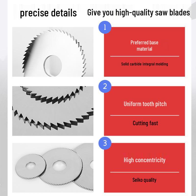 Tungsten Carbide Circular Saw Blade Milling Cutter for Slotting - Outer Diameters: 20/30/40/60/80/100